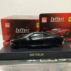 1/64 京商 フェラーリ 458 ITALIA ブラック 未組立 ミニカーコレクション8 neo