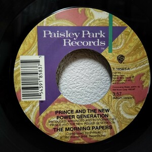 7"★Prince And The New Power Generation The Morning Papers/Live 4 Love (Funk,Soul/US盤)