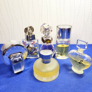 ブランド 香水 まとめて 6点◆BVLGARI◆BURBERRY◆アニエスベー 他◆50ml×①◆40ml×①◆30ml×③◆不明×①◆残量様々