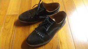 ブラックレーベルクレストブリッジ　黒レザーシューズ　革靴　25　b484