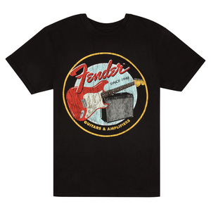 フェンダー Fender 1946 Guitars & Amplifiers T-Shirt Vintage Black XL Tシャツ 半袖