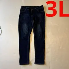 【大きいサイズ】3L レディースデニムパンツ