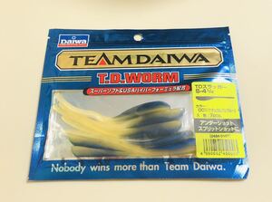 DAIWA ダイワ　TEAM DAIWA T.D. WORM TD スラッガー　S-4 1/4 7P made usa 未開封