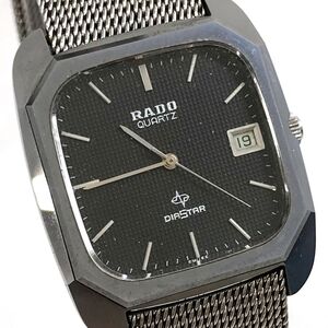 RADO ラドー DIASTAR ダイアスター 腕時計 732.9616.3 クオーツ アナログ スクエア カレンダー ヴィンテージ 電池交換済み 動作確認済み