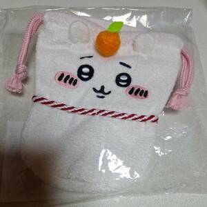 【新品】ちいかわ　郵便局　かがみもち巾着　きんちゃく　みかん