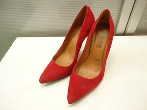 Cathy Jean brazil/キャシージーン■7(24.0cm程度)■ポインテッドトゥ プレーン パンプス　7532 25■RED/レッド/赤■#20605MK175_38