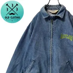 【CHALK LINE】90s USA製 デニム スイングトップ カレッジロゴ