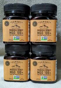 ■送料無料■4個組 エグモントハニー MGO100+ マヌカハニー 250g Egmont Honey Multifloral Manuka Honey