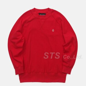 Bianca Chandon - Circumflex Pique Crewneck　赤XL　ビアンカ シャンドン - サーカムフレックス ピケ クルーネック　2018SS