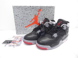 NIKE ナイキ AIR JORDAN 4 RETRO BRED REIMAGINED FV5029-006 size:26.0cm スニーカー 靴 △WT3519