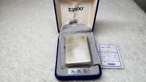 ZIPPO スターリングシルバー　純銀　天然石　ルビー　2005年製