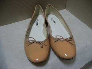 ◆新品！レペット（repetto）の定番バレエシューズ41ピンクオレンジ系◆H1