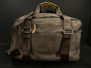 QWSTION　グレー　ウォッシュドキャンバス　3way　Weekender 　Zurich