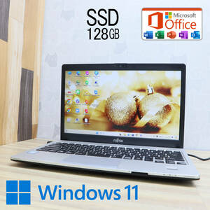 ★美品 高性能6世代i5！SSD128GB★S936/P Core i5-6300U Webカメラ Win11 MS Office 中古品 ノートPC★P72220