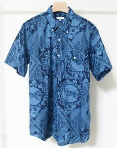 17SS Engineered Garments エンジニアードガーメンツ Popover BD Shirt Ethnic Print プルオーバー 半袖 シャツ M