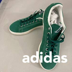 【新品未使用】アディダス adidas スタンスミスCS STAN SMITH CS スウェード 替え紐 ローカット スニーカー LOW 緑 グリーン 27.0cm @☆