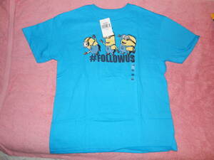 ※(kids) minion 10/12blue T-shirt　ミニオンズキッズTシャツブルー10/12（アメリカ購入品）⑦※