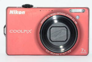 【外観特上級】Nikon COOLPIX S6000 レッド ニコン　#s13096