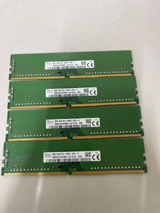 合計32GB(8GB×4枚) ECC Unbuffered DDR4-2400 Hynix PC4-2400T-ED2-11