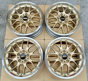 【極上品】BBS RS-GT ホイール 18インチ 7.5 114.3 鍛造 スバル レヴォーグ WRX S4 フォレスター トヨタ アルファード 日産 定価56万円 