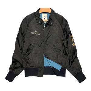 A エィス ビーズ&スパンコール装飾サテンスーベニアジャケット 1 ブラック 定価55,650円 5D127