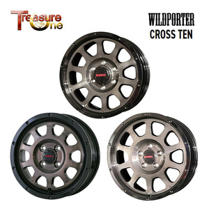 送料無料 トレジャーワン WILDPORTER CROSS TEN 5.5J-16 +22 5H-139.7 (16インチ) 5H139.7 5.5J+22【4本セット 新品】