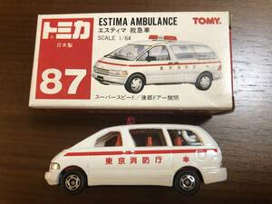 ★ 新品 トミカ 87 日本製 トヨタ エスティマ 救急車