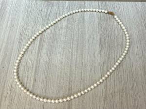 本物保障 ジュエリーマキ K18 真珠 パール ネックレス ほとんど使用しておりません！ 総重量約32.7g