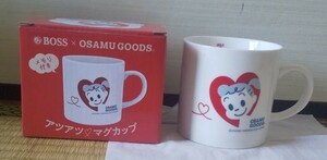 BOSS×オサムグッズ アツアツマグカップ★ボス OSAMU GOODS ジルデザイン 原田 治/サントリー 非売品！ 