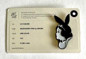 SNOW BUNNY PINZ by JEROEN ピンバッジ CULT CLUB