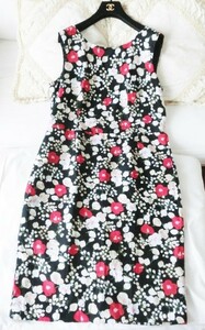 【大きいサイズ】Laura Ashley ローラアシュレイ◆フラワープリントワンピース◆１５号 程度（UK16）