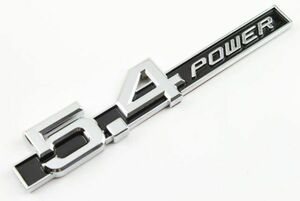 送料込 高級感抜群ベンツ風5.4powerエンブレムハッタリにもどうぞ カー用品 外装パーツ カーアクセサリー 車バイク エンブレム ステッカー