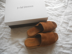 J&Mdavidson＊*山羊革サボ*３８*コニャック、キャメル*２３ｃｍ前後＊伊藤まさこ*J&Mデヴィッドソン