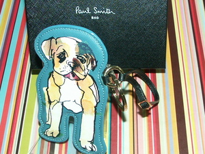 443　新品本物　ポールスミス　Paul Smith　牛革　チャーム　箱付き　DOG　犬　ドッグ　ブル　有名ブランド　ギフト　即決価格あり