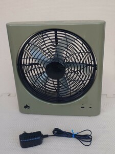 LOGOS 充電式 扇風機 マルチ na どこでも扇風機（充電・AC・乾電池） ロゴス アウトドア 屋外 キャンプ レジャー カーキ