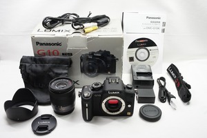 【適格請求書発行】美品 Panasonic パナソニック DMC-G10K レンズキット 元箱付【アルプスカメラ】240120d