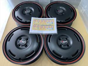 PREMIX　PUDIN　アルミホイール　15 4.5j　+45　マットブラック　黒　4穴 100