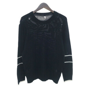 【特別価格】MIHARA YASUHIRO 00s 91523327 Damaged Knit ダメージ グランジ ニット ブラック サイズ メンズ44