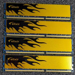 【中古】DDR3メモリ 32GB(8GB4枚組) CFD elixir W3U1600HQ-8G [DDR3-1600 PC3-12800]