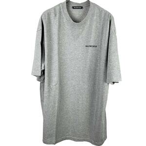 Balenciaga(バレンシアガ) Front Back LOGO Shortsleeve T Shirt (grey)