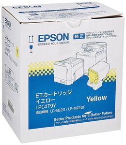 （まとめ買い）エプソン ETカートリッジ イエロー 6400ページ LPC4T9Y 〔3本セット〕