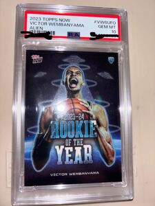 psa10 2024 Topps Now Victor Wembanyama SSP Alien Glow in the Dark RC Spurs VW-6UFO ビクター　ウェンバンヤマ　ルーキー　rookie