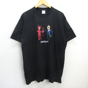 Q■2023SS■シュプリーム/SUPREME Business Tee ビジネスTシャツ■黒【メンズXL】MENS/デビル/1【中古】