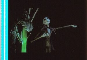 ナイトメアー ビフォア クリスマス 35mm映画フィルム ティムバートン ヘンリーセリック監督 ●THE NIGHTMARE BEFORE CHRISTMAS 連続５コマ