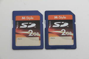 2GB SDカード　M・Style　●2枚セット●