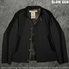 SLOW GUN 切替 スタンドカラー ブルゾン ジャケット スロウガン