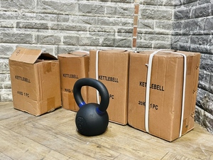 KETTLE BELL ケトルベル 8Kg×1/16Kg×1/20Kg×2/計64Kg 筋トレ トレーニング 「19319」