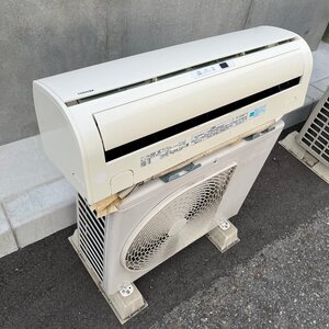 √OG√ 【家財便2個口発送】 東芝 ルームエアコンディショナ RAS-2255V 2016年式 中古品 2.2Kw 6畳用 √Z-241105