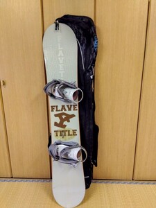 ジャンク　 スノーボード 板、ビンディング　 バッグ付き　FLAVE　TITLE 153cm　