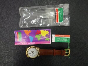 未使用 ブローバ BULOVA ユナイテッド カラーズ オブ ベネトン UNITED COLORS OF BENETTON ベルト劣化有 管理No.41462